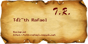 Tóth Rafael névjegykártya
